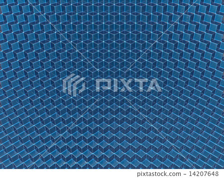 Metal box shape wall concept Metal box shape wall concept 14207648
