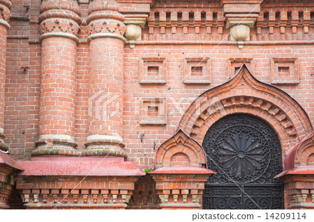 Detail of the facade Epiphany church  St. Petersburg, Russia 14209114