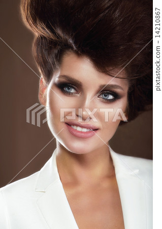 Portrait of Sophisticated Smiling Woman 14210867