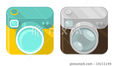 Vector set of camera icons Vector set of camera icons 14211149