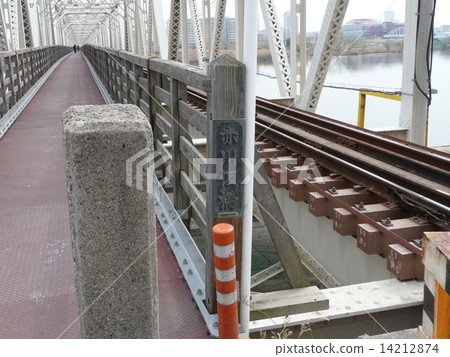 Former Akakawa temporary bridge (Yodo River right bank side) 14212874