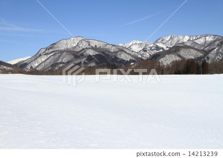 白馬村在冬天·東山和雪原 白馬村在冬天·東山和雪原 14213239