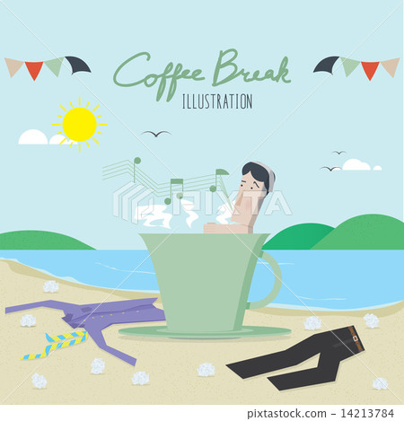 Coffee Break and employees relax Coffee Break and employees relax 14213784