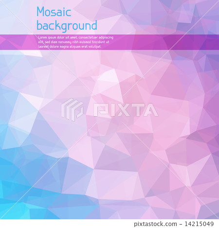 Mosaic abstract background with triangles. Mosaic abstract background with triangles. 14215049
