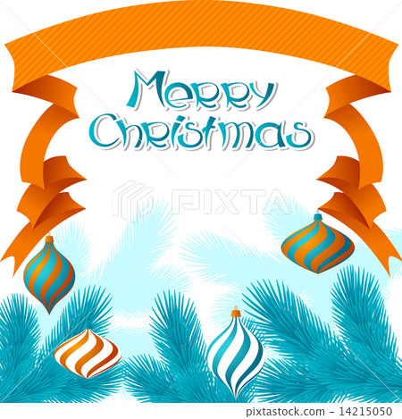 Vector Merry Christmas background in retro style. Vector Merry Christmas background in retro style. 14215050