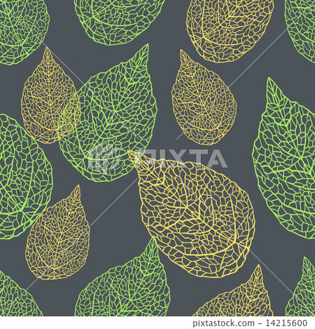 Vector illustration of leaves. (Seamless stylish pattern) Vector illustration of leaves. (Seamless stylish pattern) 14215600