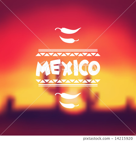 Ethnic mexican background design in native style 14215920