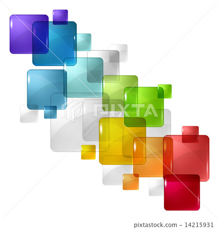 Abstract background with transparent colored squares. Eps 10. Abstract background with transparent colored squares. Eps 10. 14215931