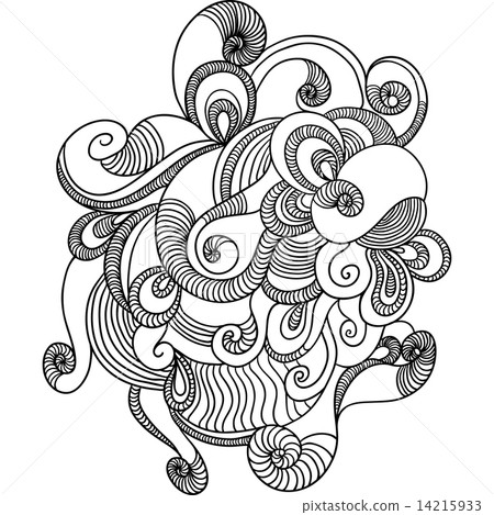 Abstract Waves Background. Vector Hand drawn illustration. Abstract Waves Background. Vector Hand drawn illustration. 14215933