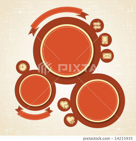Retro Style Website Template. Vector design frame. Retro Style Website Template. Vector design frame. 14215935