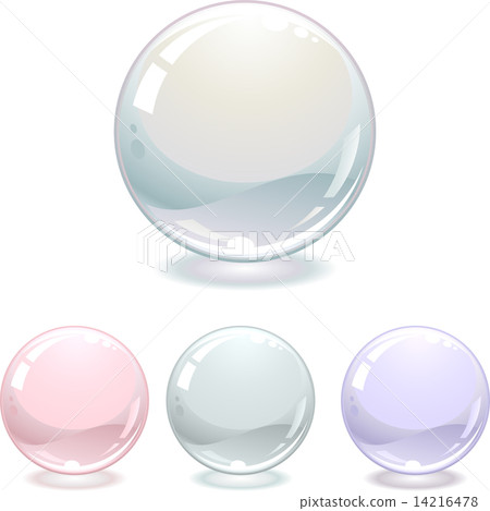 Pearls collection isolated on white. Vector illustration. Pearls collection isolated on white. Vector illustration. 14216478