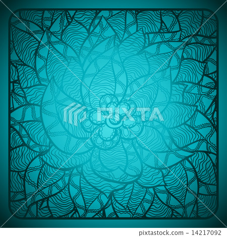 Floral background with abstract hand drawn flowers. Floral background with abstract hand drawn flowers. 14217092