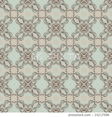 Seamless vintage wallpaper. Seamless vintage wallpaper. 14217096