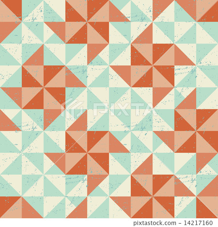 Seamless geometric pattern with origami elements. 14217160