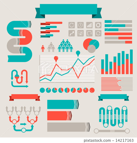 Vintage styled infographics elements. Vintage styled infographics elements. 14217163