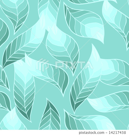 Vector illustration of leaves. (Seamless stylish pattern) 14217438