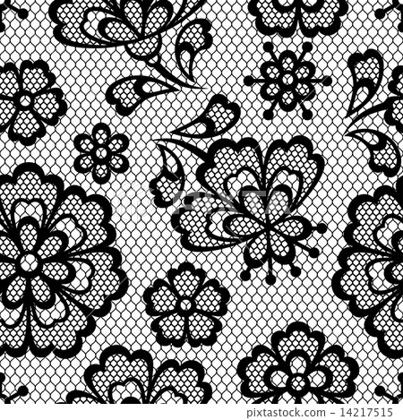 Old lace seamless pattern, ornamental flowers. Vector texture. Old lace seamless pattern, ornamental flowers. Vector texture. 14217515