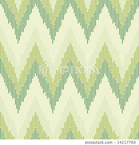 Zigzag pattern in green color. Seamless texture. Zigzag pattern in green color. Seamless texture. 14217768