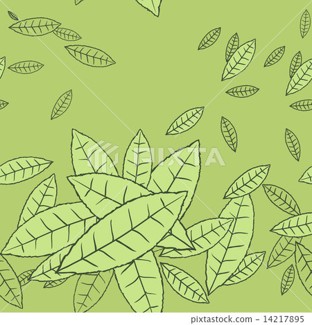 Pattern of fly leaves. Vector seamless background. 14217895