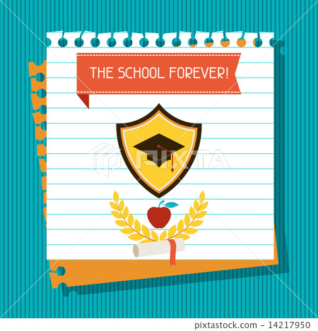 School and education background with sticky papers. School and education background with sticky papers. 14217950