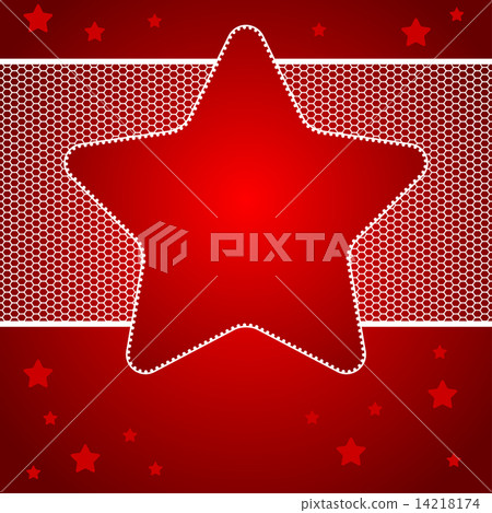 Christmas vector background with star of lace. Christmas vector background with star of lace. 14218174