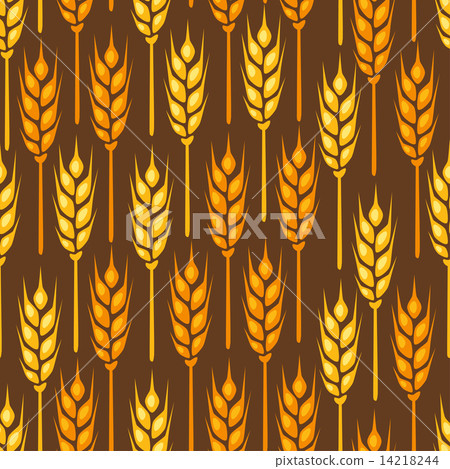 Seamless pattern with ears of wheat Seamless pattern with ears of wheat 14218244