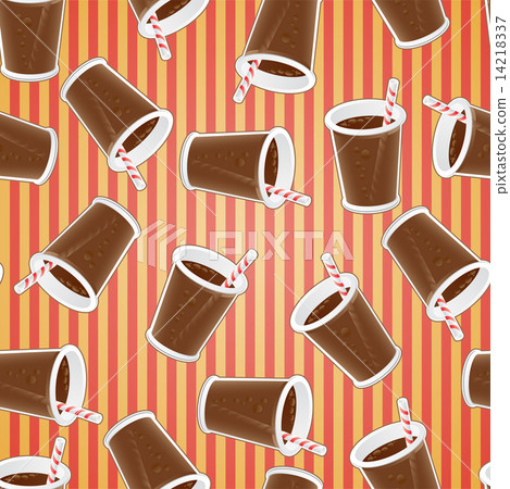 Fast food seamless pattern background. Fast food seamless pattern background. 14218337
