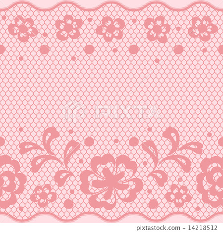 Seamless lace pattern, flower vintage vector background. 14218512