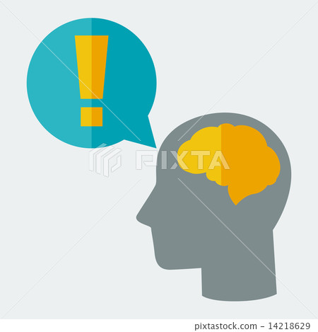 Brainstorm idea concept illustration in flat style. 14218629