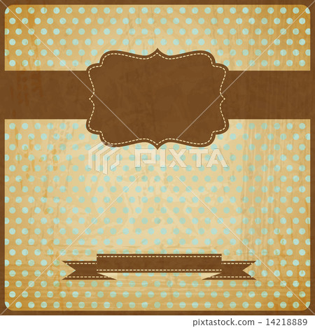 EPS10 vintage grunge old card. Background with place for text. 14218889