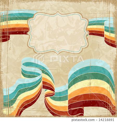 Vintage scratch background with place for text. Vector Eps 10. 14218891
