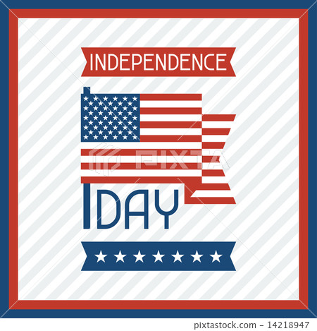 United States of America Independence Day greeting card. 14218947