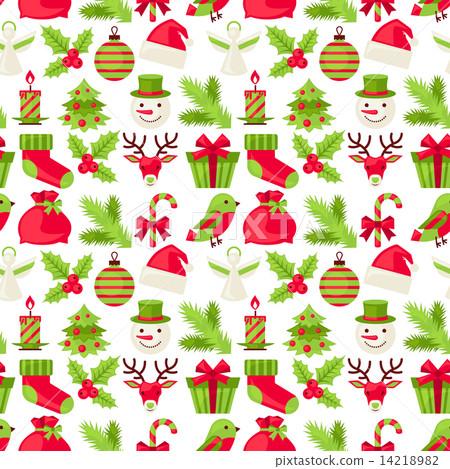 Merry Christmas seamless pattern. Merry Christmas seamless pattern. 14218982