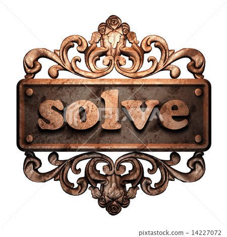 Word on bronze ornament Word on bronze ornament 14227072