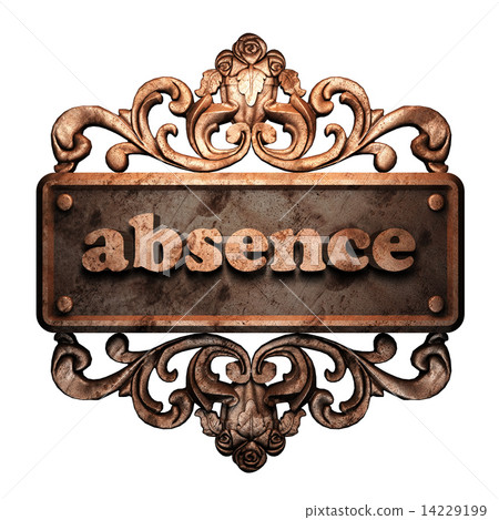 Word on bronze ornament 14229199