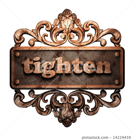 Word on bronze ornament Word on bronze ornament 14229439