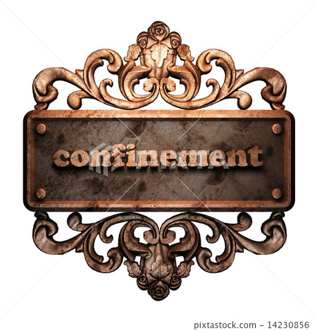 Word on bronze ornament 14230856