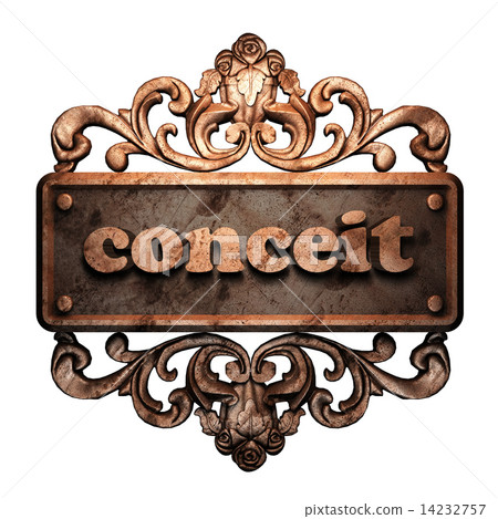 Word on bronze ornament 14232757