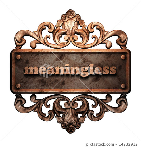 Word on bronze ornament Word on bronze ornament 14232912