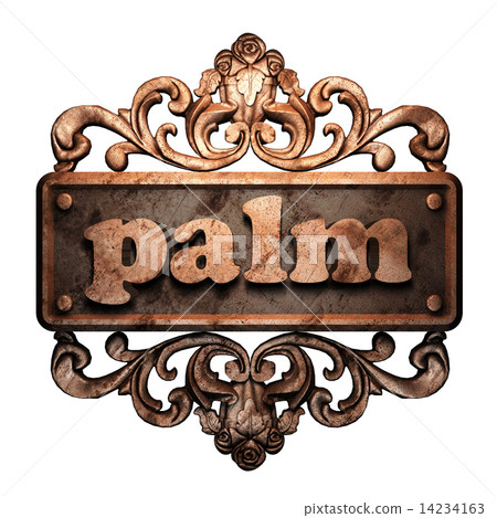 Word on bronze ornament Word on bronze ornament 14234163