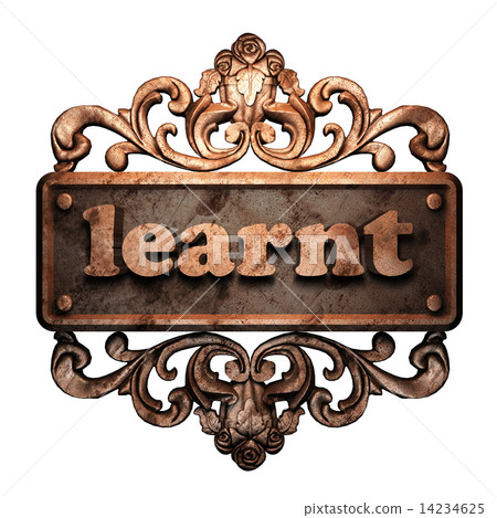 Word on bronze ornament Word on bronze ornament 14234625