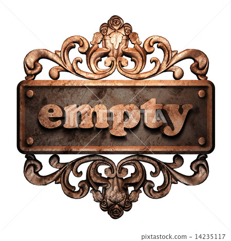 Word on bronze ornament 14235117