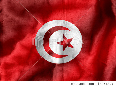 Tunisia flag and Heart icon Tunisia flag and Heart icon 14235895