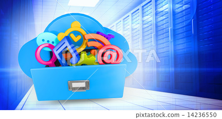 Composite image of cloud computing drawer Composite image of cloud computing drawer 14236550