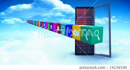 Composite image of row of apps 14236590