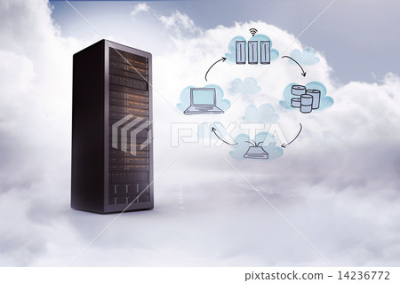 Composite image of cloud computing doodle Composite image of cloud computing doodle 14236772