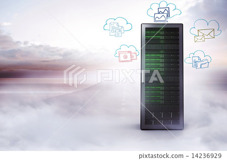 Composite image of cloud computing doodle 14236929