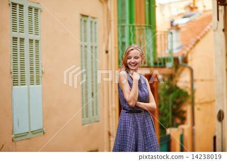 Girl in Cannes on Le Suquet hill 14238019