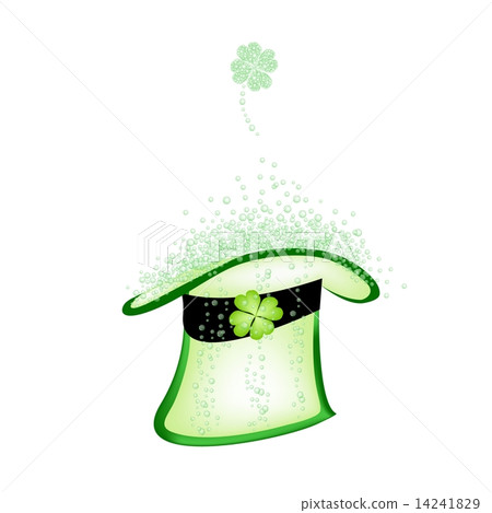 Illustration of Green Beer in Saint Patrick's Hat 14241829