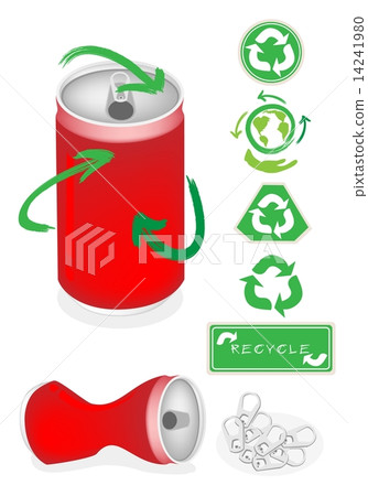 Aluminum Can with Recycle Symbol for Save The World 14241980